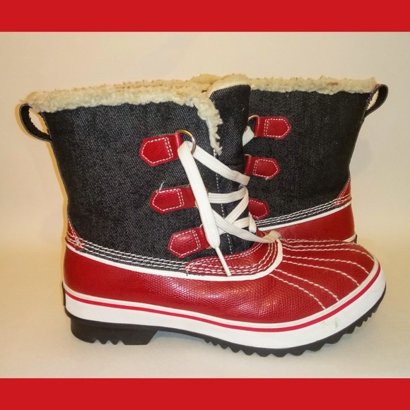 red skechers boots
